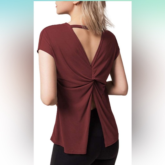 Women’s Workout Tops Open Tie Back NWOT - Picture 2 of 3